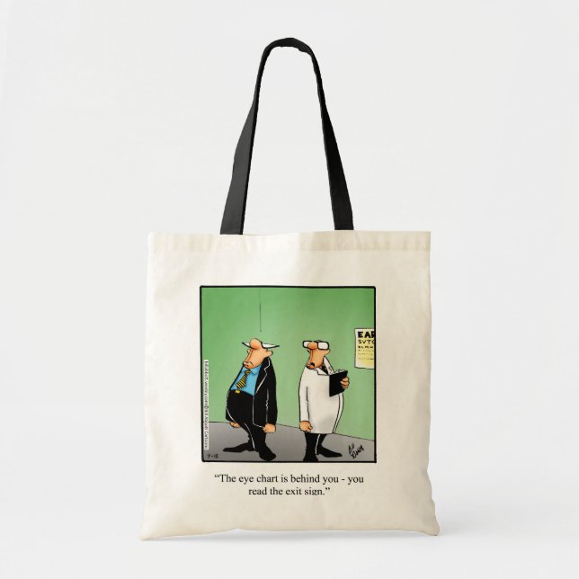 Sac fourre-tout Humour optométriste cadeau (Devant)