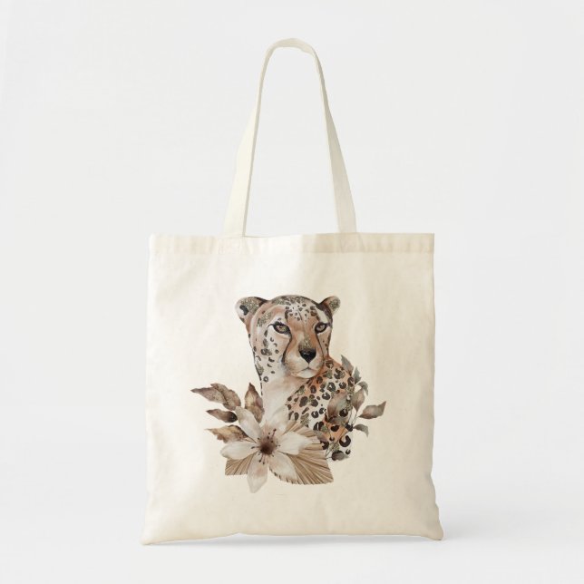 Sac fourre-tout imprimé léopard (Devant)