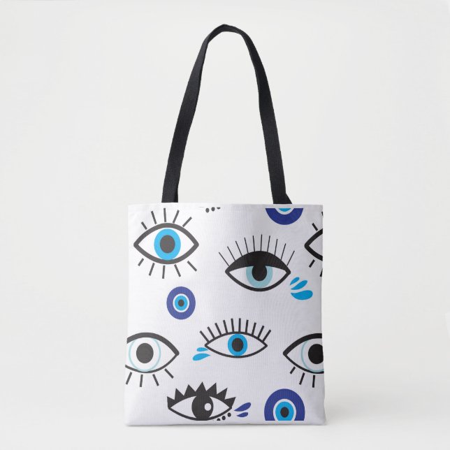 sac fourre-tout imprimé Nazar/3ein-Eyes (Devant)