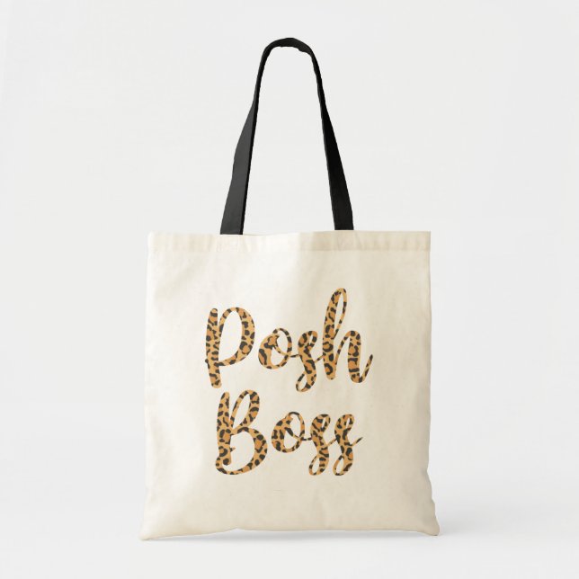 Sac fourre-tout imprimé Posh Boss Leopard (Devant)