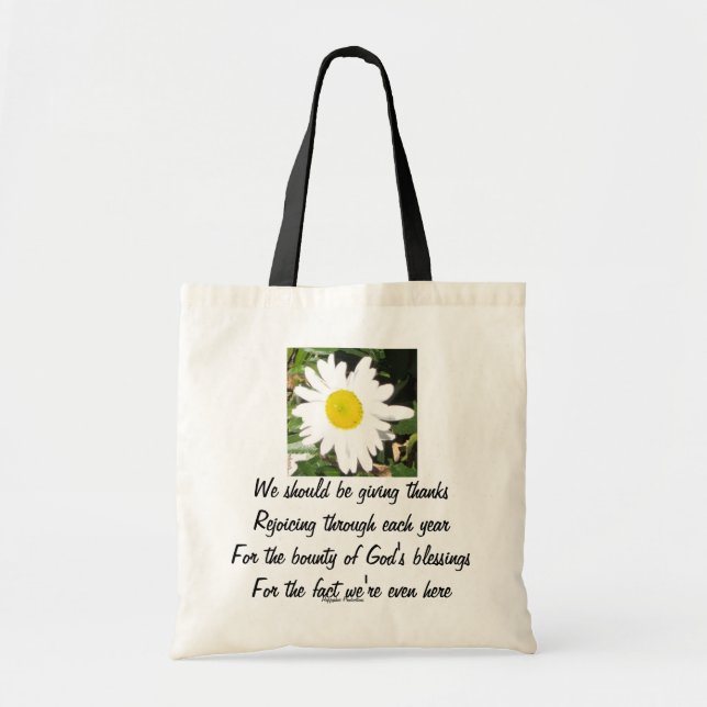 Sac fourre-tout inspiré à marguerite (Devant)