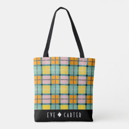Sac fourre-tout inspiré écossais à tartan d'Iona