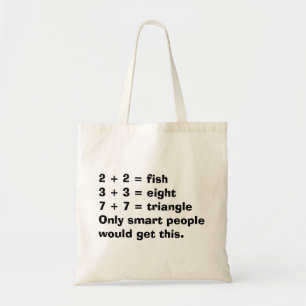 Sac fourre-tout intelligent à maths de personnes