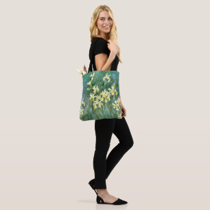 Sac fourre-tout Iris Jaune Impression Tout-En