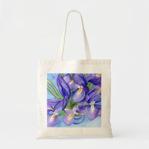 Sac fourre-tout Iris Vase Flower Painting