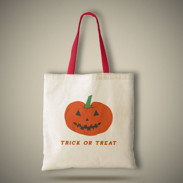 Sac fourre-tout Jack-o'-lantern Citrouille d'Hallo (Halloween Pumpkin Jack O Lantern Tote Bag)