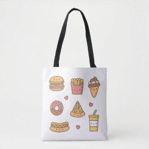 Sac fourre-tout Kawaii Junk Food Girls