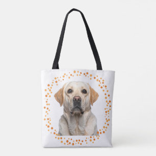 Sac fourre-tout Labrador Retriever orange pastel p