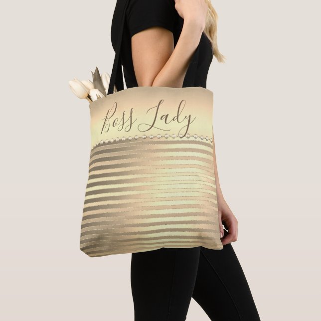 Sac fourre-tout Lady Boss Gold Sleek (De près)