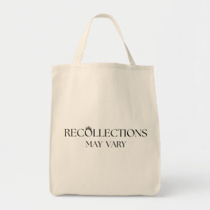 sac fourre-tout "Les souvenirs peuvent varier"