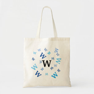Sac fourre-tout - Lettres bleues