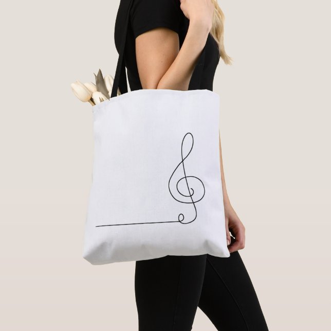 Sac fourre-tout : Line Art (Flûte) (De près)