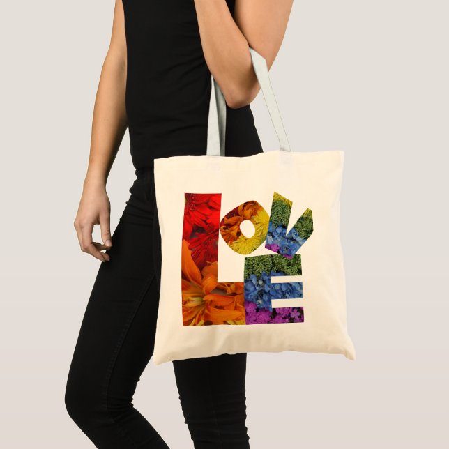 Sac fourre-tout Love Flowers (Devant (produit))