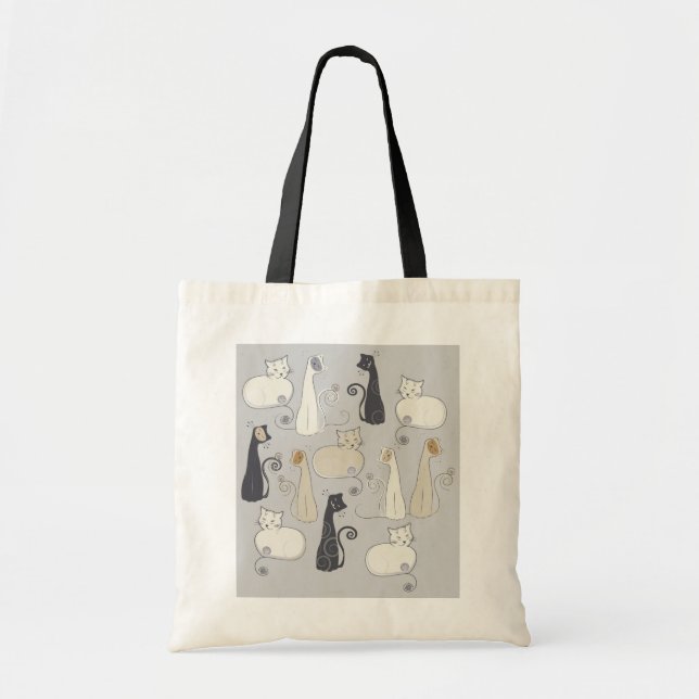 Sac fourre-tout lunatique à chats (Devant)