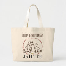 Sac fourre-tout Luxueux Golden Retriever Mama - Ma
