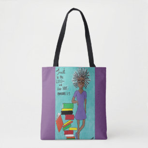 Sac fourre-tout maigre noir à note (pourpre)