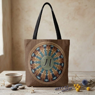 Sac fourre-tout mandala plume