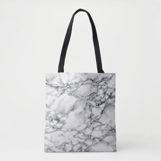 Sac fourre-tout Marbre blanc (Devant)