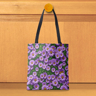 Sac fourre-tout Marguerites Violettes