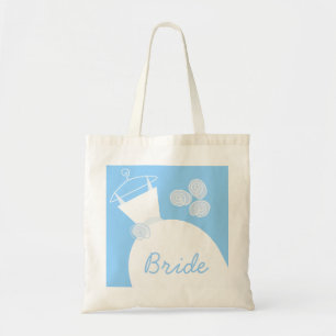 sac fourre-tout "Mariée" bleu mariage Gown