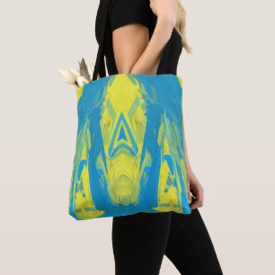 Sac fourre-tout Masque bleu et jaune