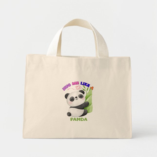 🐼 Sac fourre-tout - Me serrer dans un bras comme  (Devant)
