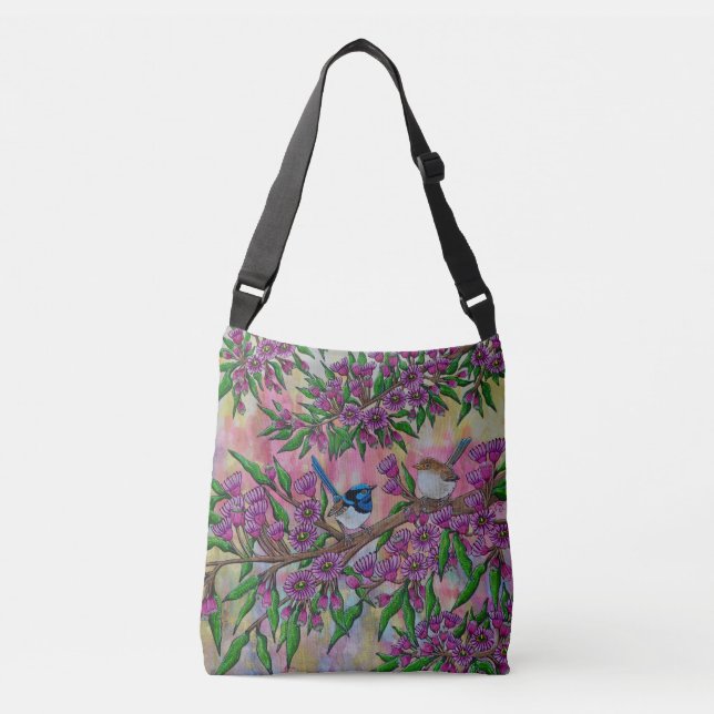Sac fourre-tout Messenger Fairy Wrens (Devant)
