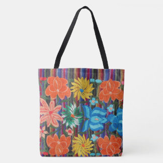 Sac fourre-tout mexicain à conception de broderie