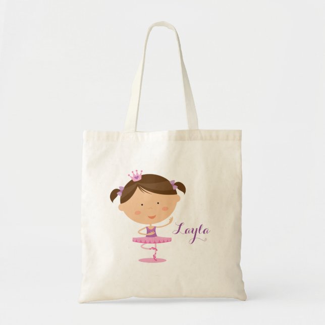 Sac fourre-tout mignon à fille de ballerine de (Devant)