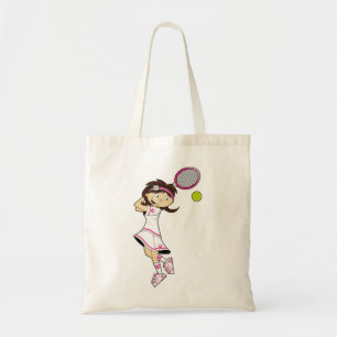 Sac fourre-tout mignon à fille de tennis