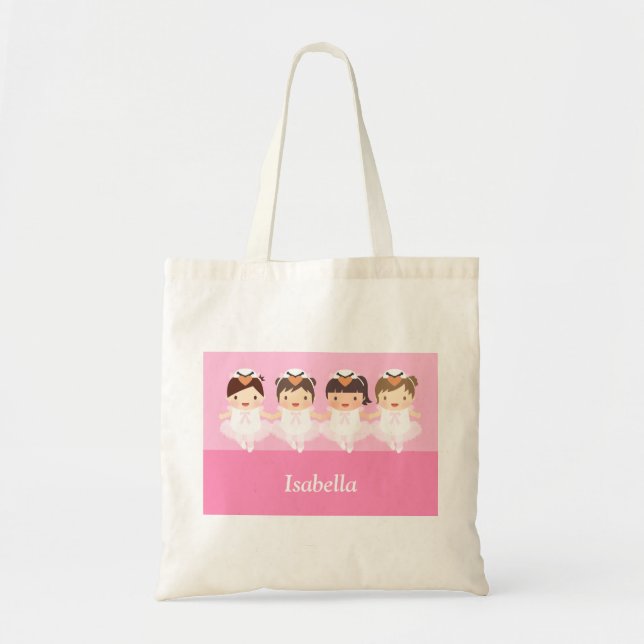 Sac fourre-tout mignon à filles de ballerine de (Devant)