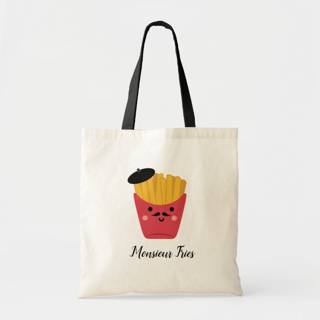 Sac fourre-tout mignon à Monsieur pommes frites (Devant)