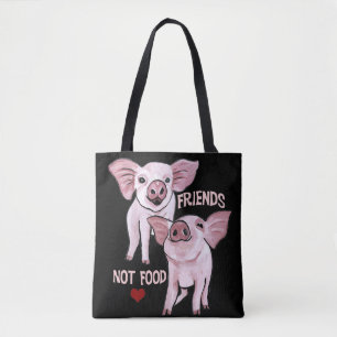 Sac fourre-tout mignon à porcs de nourriture