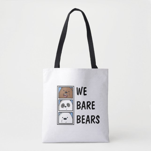 Sac fourre-tout mignon Nous Ours Nus (Devant)
