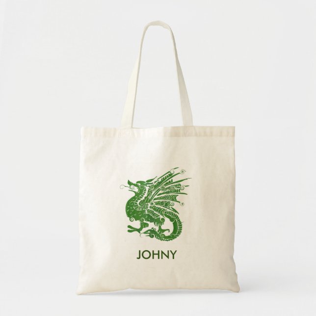 Sac fourre-tout mignon personnalisé à dragon (Devant)