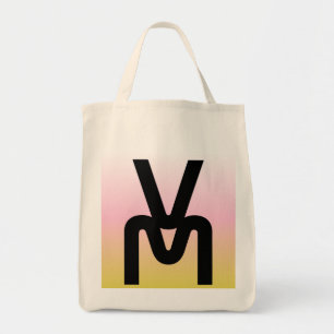 Sac fourre-tout minimaliste au monogramme dégradé