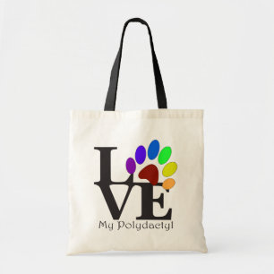 Sac fourre-tout Mon chat polydactyle adoré
