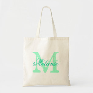 Sac fourre-tout monogramme de nom personnalisé V