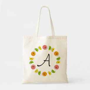 Sac fourre-tout "monogramme" du cercle d'agrumes