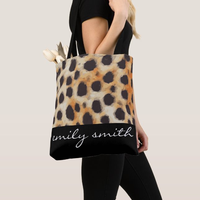 Sac fourre-tout Motif Cheetah personnalisé (De près)