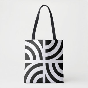 Sac fourre-tout Motif chic en diamant avec poignée