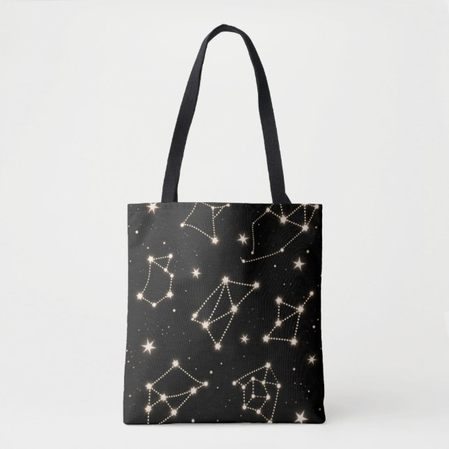 Sac fourre-tout Motif de Constellations Zodiac (Devant)