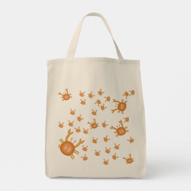 sac fourre-tout motif de crabe (Dos)