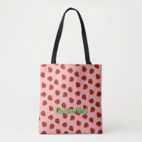 Sac fourre-tout Motif de l'icône fraise