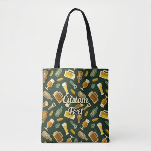 Sac fourre-tout Motif Icônes de bière