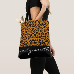 Sac fourre-tout Motif Leopard personnalisé