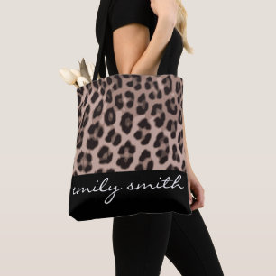 Sac fourre-tout Motif Leopard personnalisé
