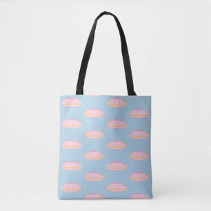Sac fourre-tout Motif Lotus Rose