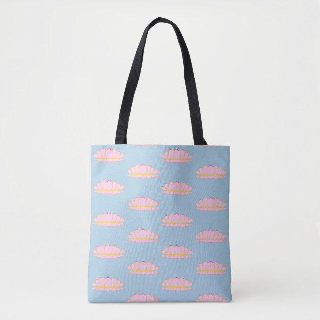 Sac fourre-tout Motif Lotus Rose (Devant)