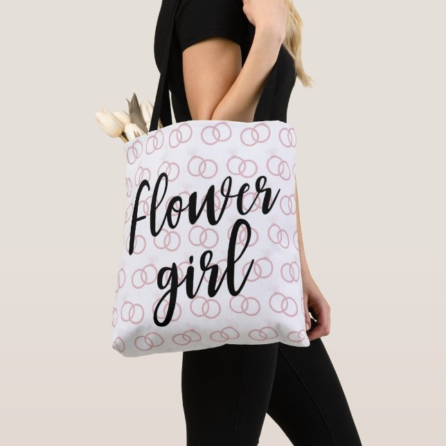 Sac fourre-tout Motif Mariage ceinture Flower Girl (De près)